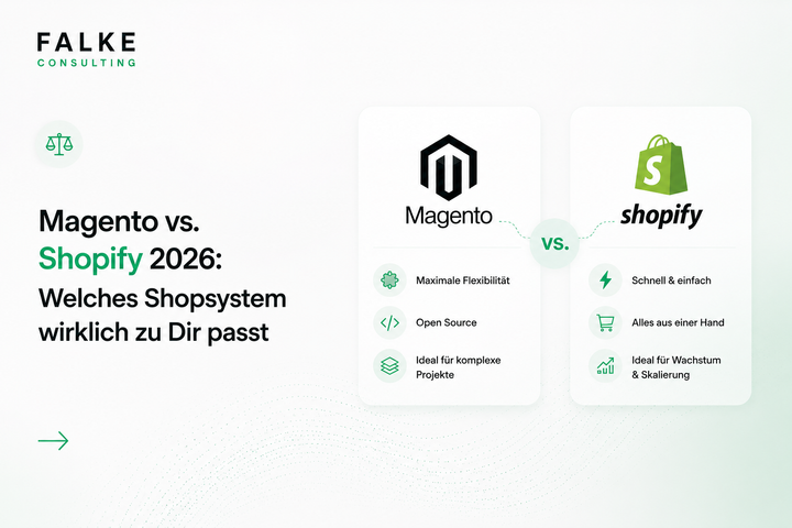 Magento vs. Shopify 2026: Welches Shopsystem wirklich zu Dir passt