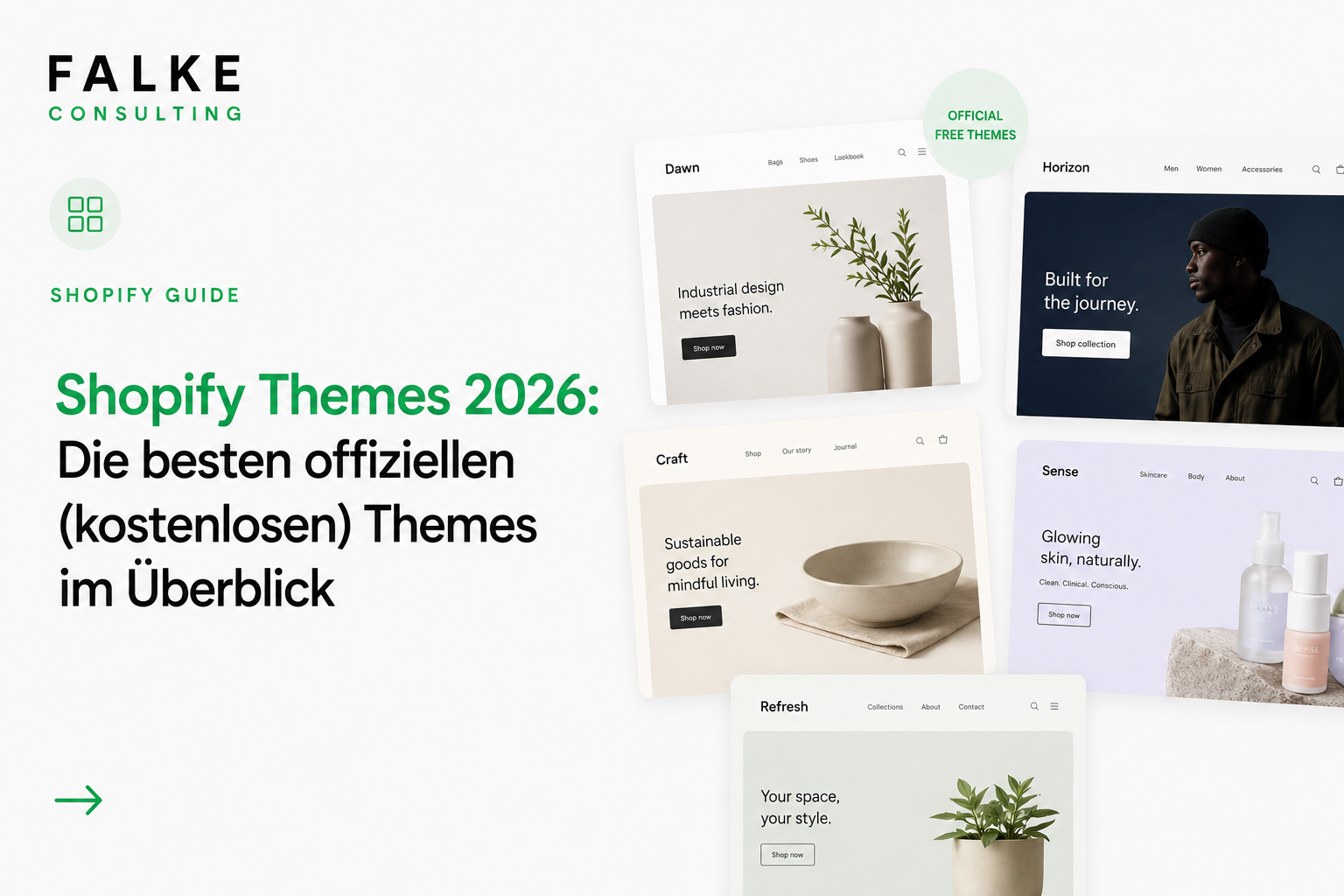 Shopify Themes 2026: Die besten offiziellen (kostenlosen) Themes im Überblick