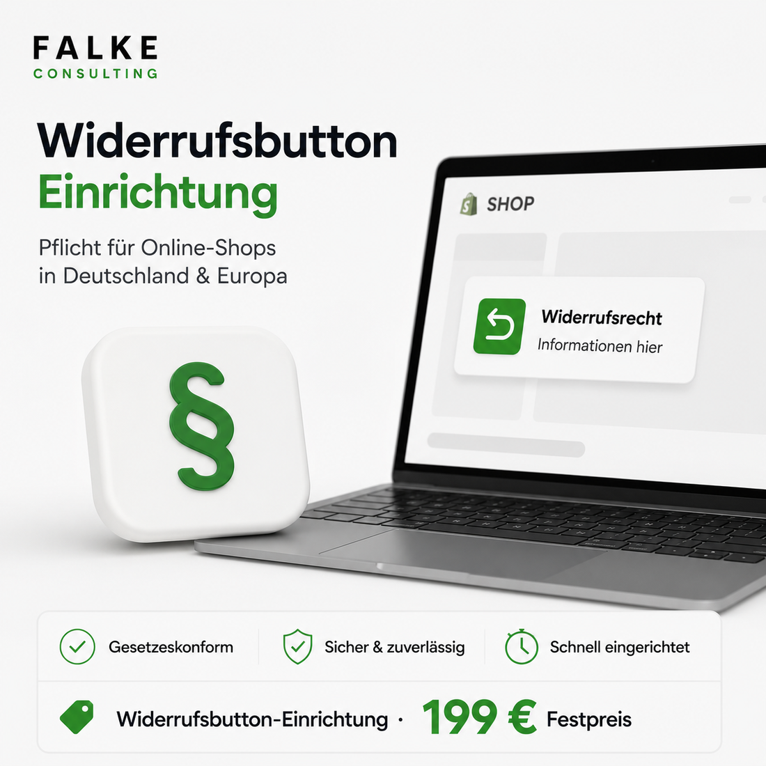 Widerrufsbutton einrichten (Shopify) – rechtssicher ab 19.06.2026
