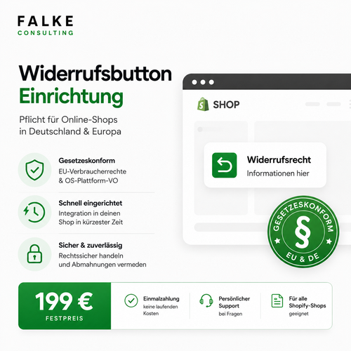 Widerrufsbutton einrichten (Shopify) – rechtssicher ab 19.06.2026